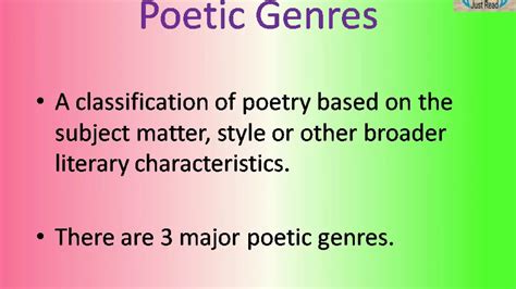 Poetic Genres|English Literature Poetry - YouTube