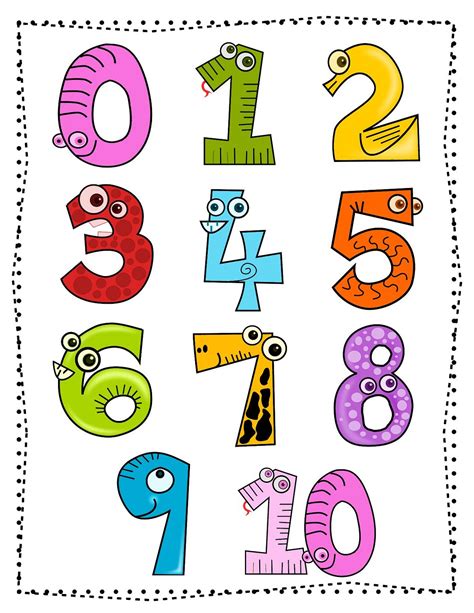 Printable Picture of Numbers | 101 Activity