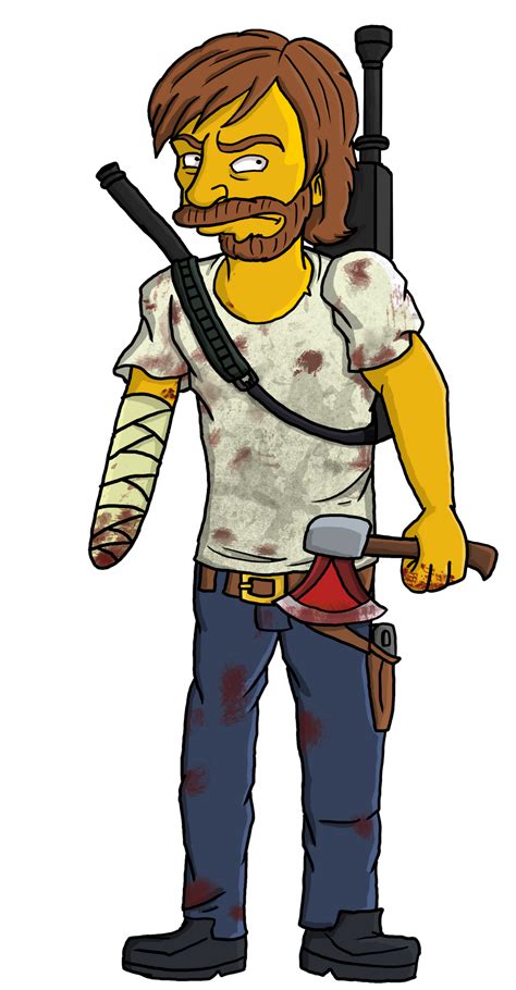 Rick Grimes (Comic) Simpson Style by TheWalkerPrieton on DeviantArt