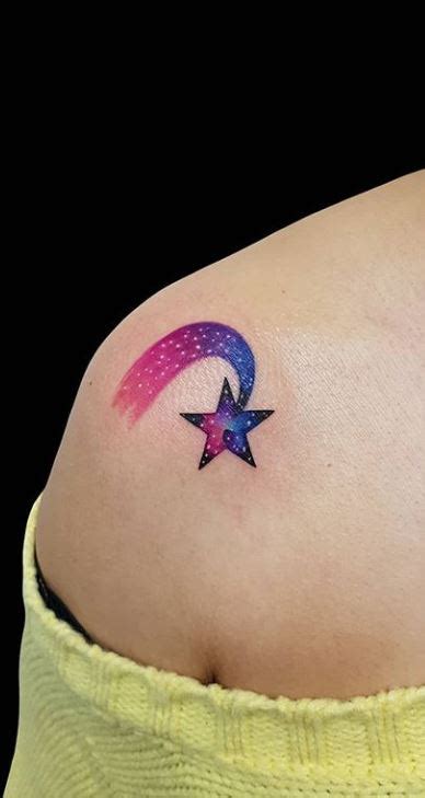 35 Trendy Shooting Star Tattoos, Ideas, Designs & Meanings - Tattoo Me Now