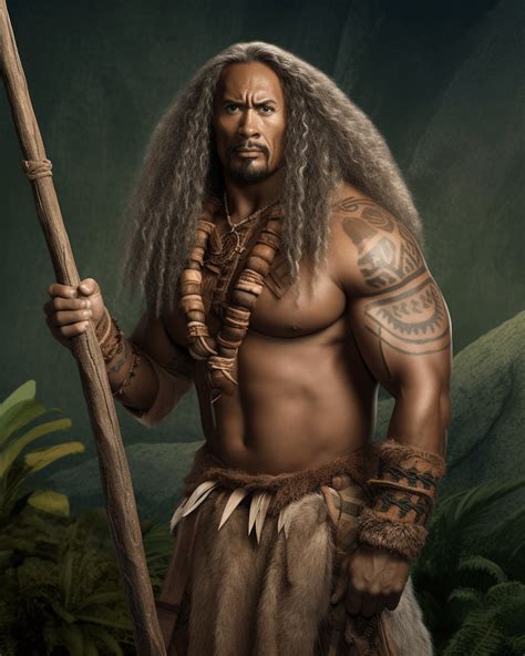 Imagine Dwayne Johnson as Maui of Moana in the new live-action movie of ...