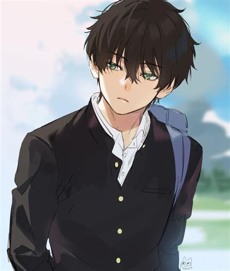 Hyouka oreki | Handsome anime guys, Anime drawings boy