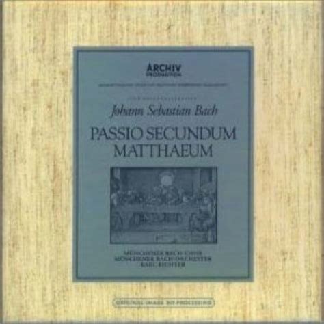 J.S.Bach: Passio Secundum Matthaeum (studio album) by Karl Richter ...