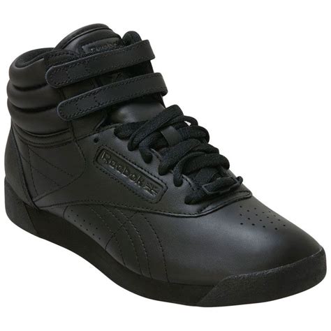 Reebok Women's Classics Freestyle Hi Black High-Top Sneaker | Black ...