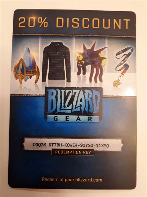 20% Discount to Blizzard gear store : r/Blizzard