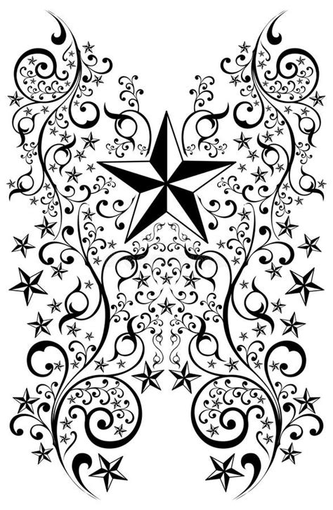 Stars Tribal Art Illustration - Tattoo - Vector Stock Vector ...