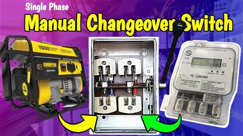 Electric manual changeover switch connection || Manual Changeover ...