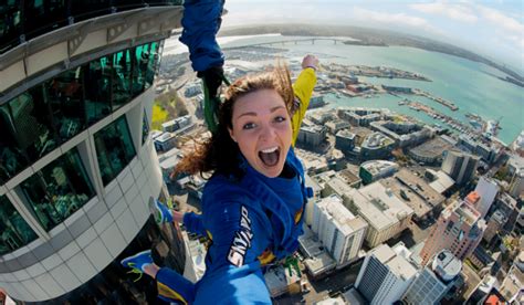 Sky Jump off Auckland Sky Tower - BeKiwi