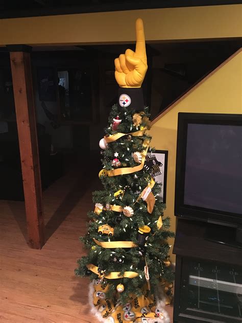 Steelers tree | Christmas tree, Christmas, Tree