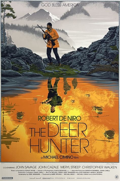 The Deer Hunter Original Alternative Movie Poster - Laurent Durieux