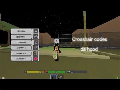 Roblox da hood Crosshair codes - YouTube