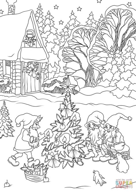 Free Printable Christmas Gnome Coloring Pages