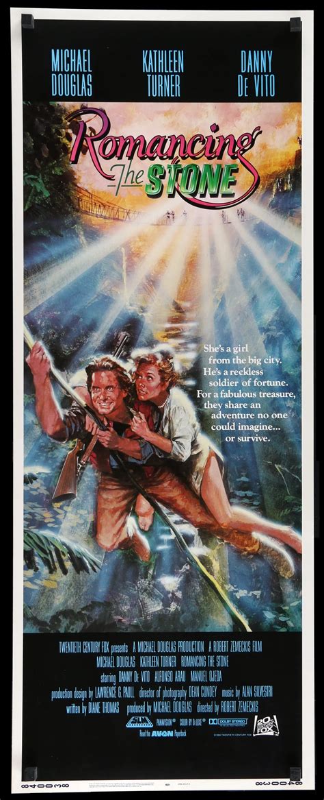 Romancing the Stone (1984) Original Insert Movie Poster - Original Film ...