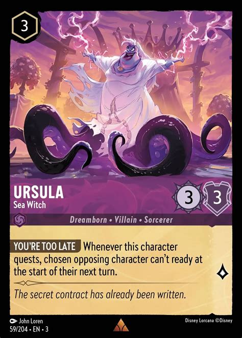 Ursula - Sea Witch Lorcana Card | Lorcana.gg