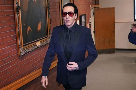 Marilyn Manson pleads no contest to blowing nose on videographer, gets ...