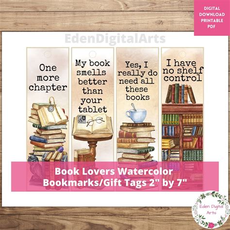 Book Lovers Funny Quotes Bookmarks Set, Bookish Reader Sayings Book ...