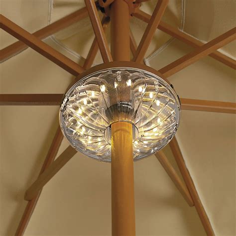 LED Round Under-Umbrella Light | Umbrella lights, Patio umbrella lights ...