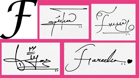 ️ F signature | how to make f signature | f signature style | f simple ...