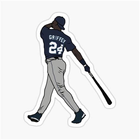 "Ken Griffey Jr. Swing" Sticker for Sale by RatTrapTees | Redbubble