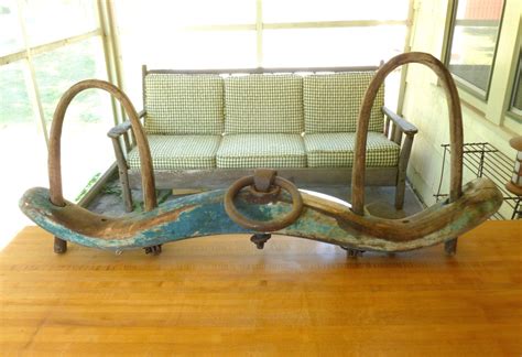 Antique Iron & Wood Ox Oxen Farming Yoke by JoeBlake on Etsy