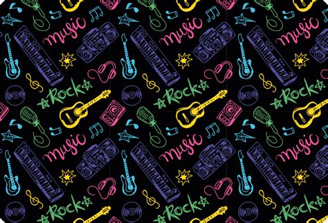 Flat icons musical instruments laptop skins - TenStickers