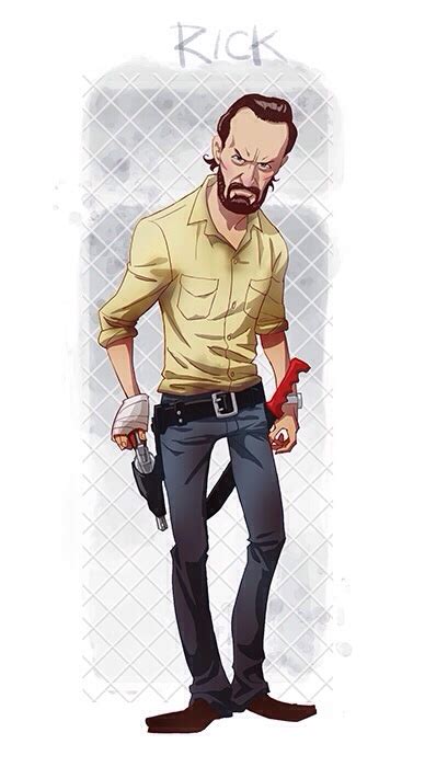 Rick Grimes - Rick Grimes Fan Art (38206579) - Fanpop