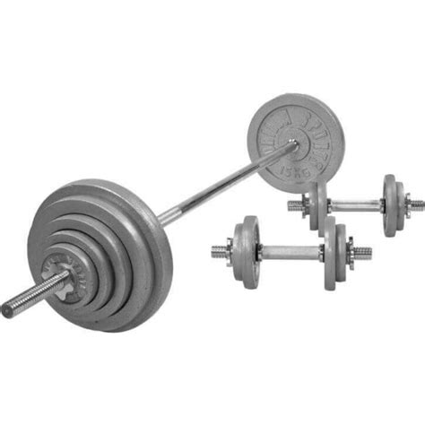 Cast Iron Barbell Set 100KG | Gorilla Sports UK