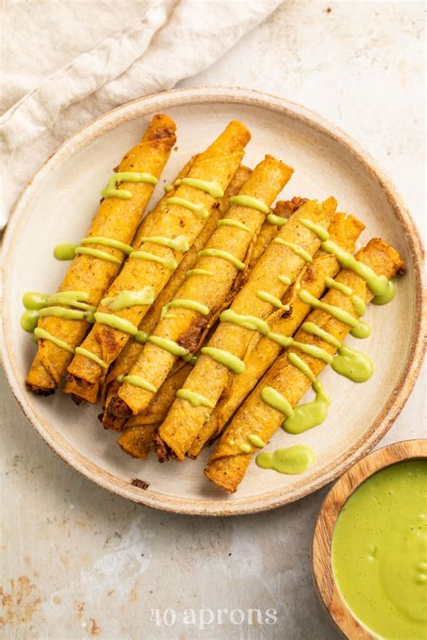 Frozen Taquitos in the Air Fryer (Corn or Flour!) - 40 Aprons