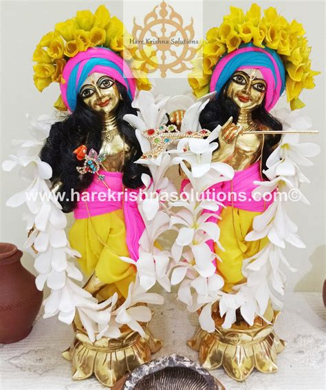 Krishna Balaram Deities Metal (Asthadhatu) 12 Inches - Hare Krishna ...