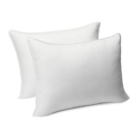 Amazon Basics Down Alternative Bed Pillows, Medium Density for Back and ...