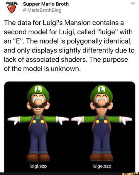 anarioBroihBlog The data for Luigi's Mansion contains a second model ...