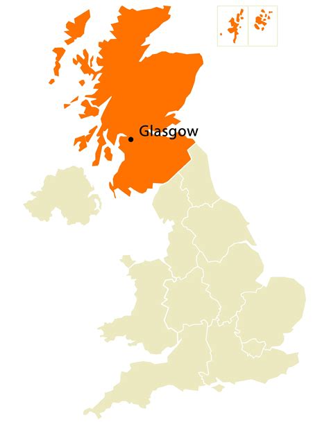 Location Map of Glasgow - Mapsof.Net