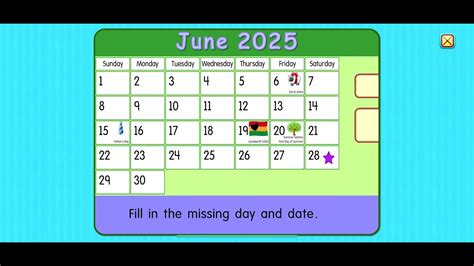 Starfall Calendar June 28, 2025 - YouTube