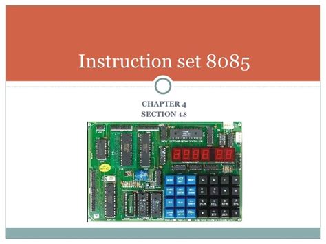 Instruction Set 8085