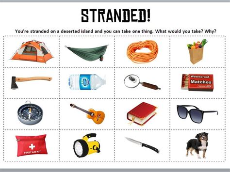 Stranded of a Deserted Island - What Three Things Would You Take ...