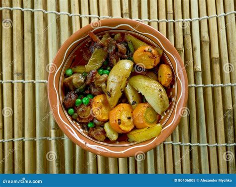 Chadian lamb stew. stock photo. Image of chadian, snack - 80406808