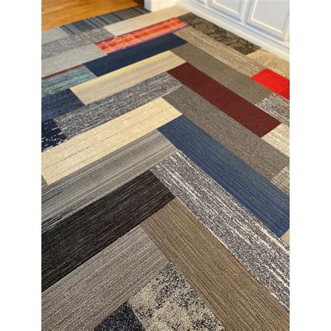 4urFloor - Multi-Colored Commercial/Residential 36 x 9 in. Peel and ...