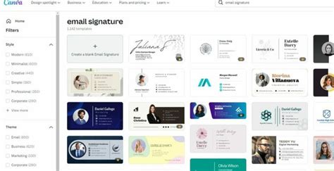 Create your own professional email signature design in Canva - Softonic