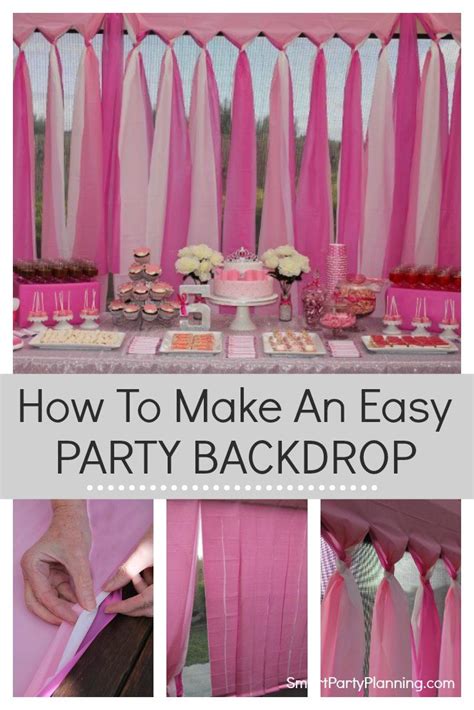 How To Make An Easy DIY Party Backdrop | Party backdrop diy, Diy ...