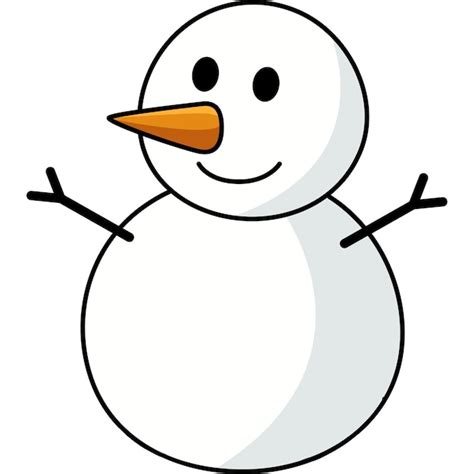 Snowman Clipart Simple Images - Free Download on Freepik