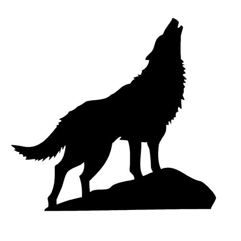 Coyote Howling Silhouette at GetDrawings | Free download