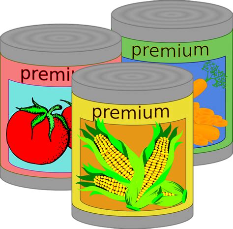 Canned Food Tin Can · Free vector graphic on Pixabay