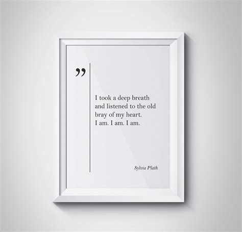 Sylvia Plath Quote Sylvia Plath Wall Art Inspiring (Instant Download ...