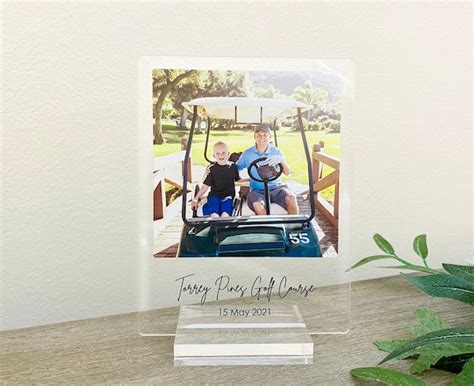 Personalized Acrylic Photo Plaque golf gift gift for golfer | Etsy