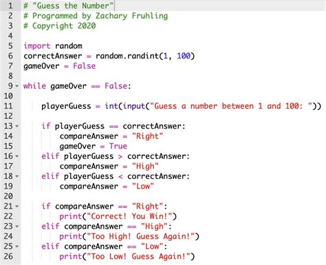 Logic and Programming: How to Program a Simple Guess-the-Number Game in ...