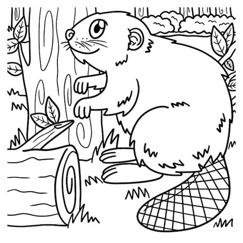 Beaver Coloring Pages