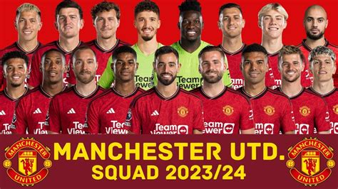 MANCHESTER UNITED F.C. Squad Season 2923/24 | Manchester United ...