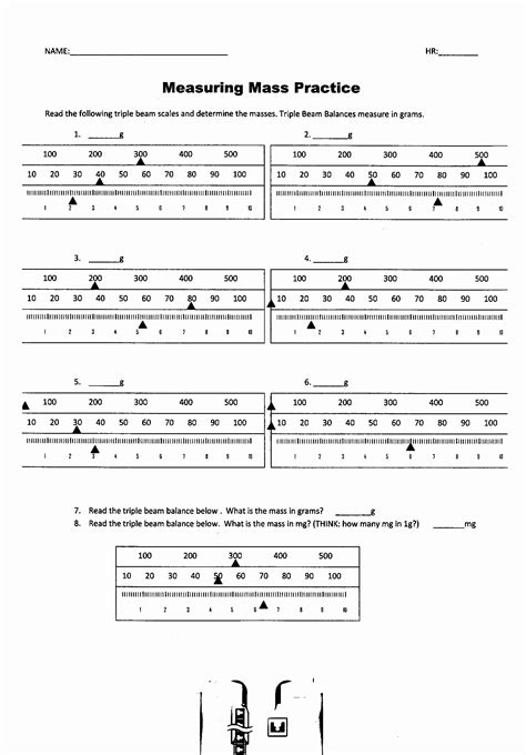 50 Triple Beam Balance Practice Worksheet – Chessmuseum Template Library