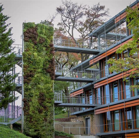 Two living walls at the German Embassy in Washington DC