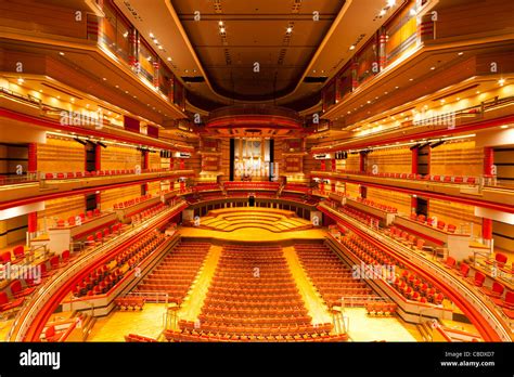 Symphony Hall auditorium, Centenary Square, Birmingham City Centre ...